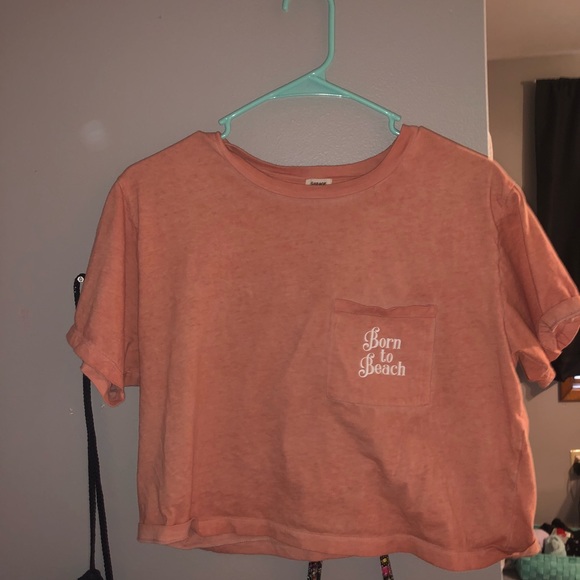 Chopped Boyfriend Tee With Pocket - Picture 2 of 3